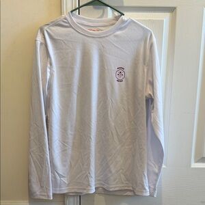 White Long Sleeve Shirt with Logo